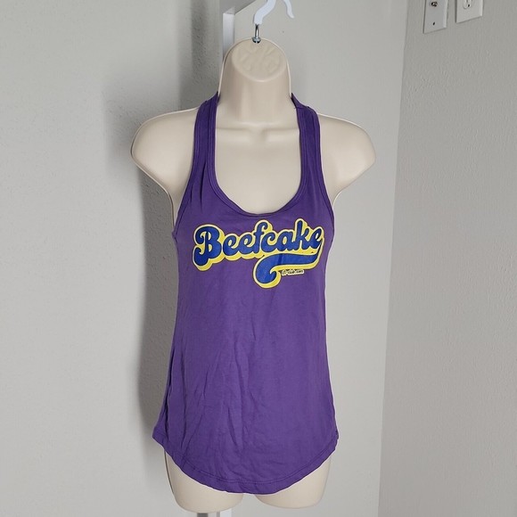 Ideal T by Next Level Tank Top Shirt ~ Sz XS ~ Purple ~ "Beefcake" - Picture 1 of 5
